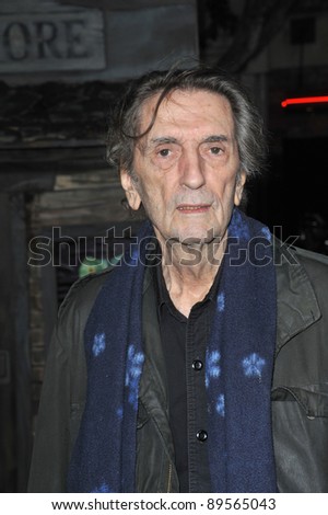 Harry Dean Stanton at the Los Angeles premiere of his new animated movie \