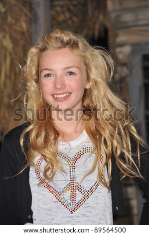 Peyton List at the Los Angeles premiere of the animated movie \