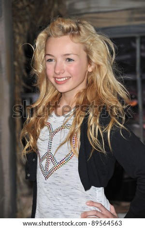 Peyton List at the Los Angeles premiere of the animated movie \