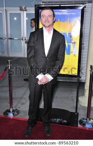 Simon Pegg at the Los Angeles premiere of his new movie \