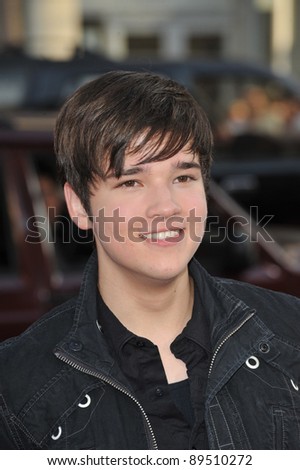stock photo iCarly star Nathan Kress at the world premiere of 