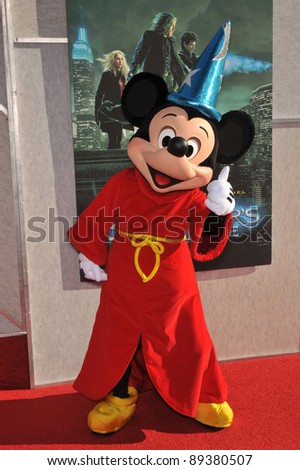 Mickey Mouse at a benefit screening for \