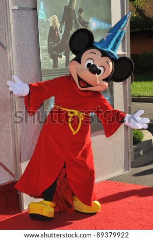 Mickey Mouse at a benefit screening for 