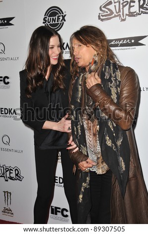 Liv Tyler & father Steven Tyler at the Los Angeles premiere of her new movie \