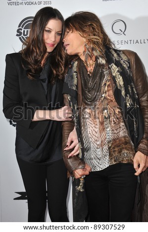 Liv Tyler & father Steven Tyler at the Los Angeles premiere of her new movie \