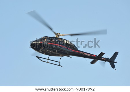 A-Team helicopter at the Los Angeles premiere of \