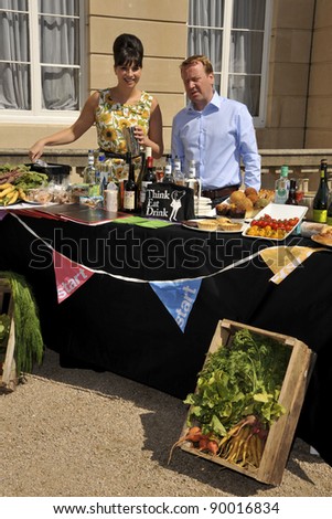 Gizzi Erskine and Jamie Grainger-Smith launches the Start Pop-up Restaurant with Think Eat Drink at Lancaster House, London. 24/06/2011  Picture by: Steve Vas / Featureflash
