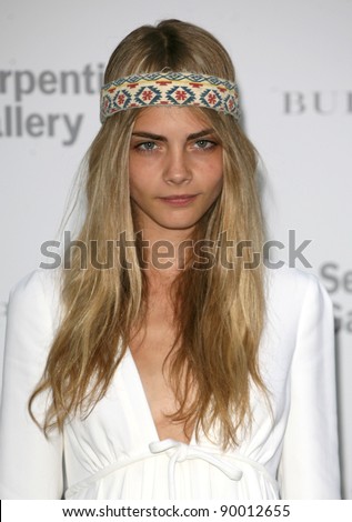 Cara Delevingne attends the Burberry Serpentine Summer Party, at the Serpentine Gallery, London. 28/06/2011  Picture by: Alexandra Glen / Featureflash