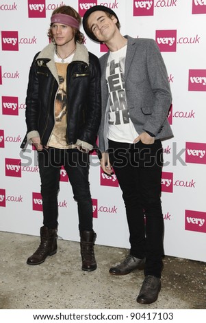 pop group McFly arrives at the Fearne Cotton\'s Spring Summer 2012 range show for Very.co.uk, London 19/09/2011  Picture by Steve Vas/Featureflash