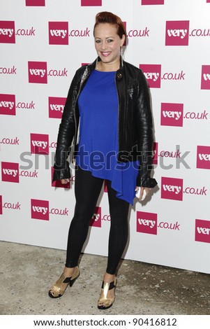 presenter, Sara Cawood arrives at the Fearne Cotton\'s Spring Summer 2012 range show for Very.co.uk, London 19/09/2011  Picture by Steve Vas/Featureflash