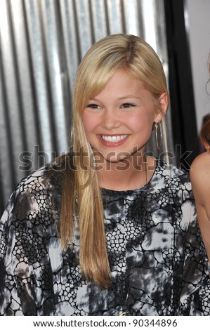 stock photo Olivia Holt at the Los Angeles premiere of Real Steel at