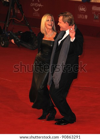 Olivia Newton John and Stephan Elliott at the premiere of \