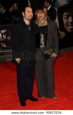 David Gest and Denice Williams arriving for the UK premiere of 'Michael Jackon The Life of an Icon', Empire Leicester Square London. 02/11/2011 Picture by:  Simon Burchell / Featureflash