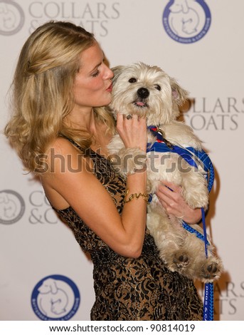 Donna Air at Battersea Evolution for the 2011 Collars & Coats Ball on behalf of the Battersea Dogs Home. London 11th Nov 2011 Pics by Simon Burchell / Featureflash
