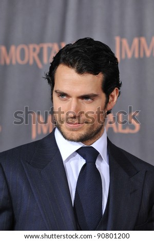 Henry Cavill at the world premiere of his new movie \