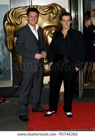 Dick and Dom arriving for the BAFTA Children's Awards 2011 at the Hilton Park Lane, London. 27/11/2011 Picture by: Simon Burchell / Featureflash