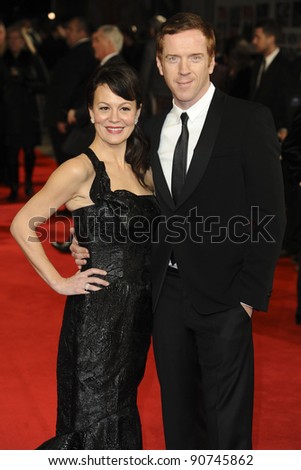 Helen McRory and Damien Lewis arriving for the \