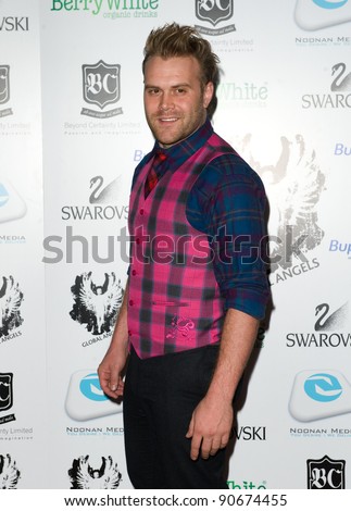 Daniel Bedingfield arriving for the Global Angels Awards at the Park Plaza Hotel in Westminster London. 02/12/2011 Picture by: Simon Burchell / Featureflash