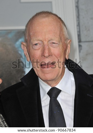 Max von Sydow at the Los Angeles premiere of 