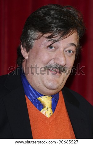Stephen Fry arriving for the \'Sherlock Holmes: A Game of Shadows\' premiere at the Empire Leicester Square, London. 08/12/2011 Picture by: Steve Vas / Featureflash