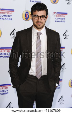 Simon Bird arriving for the British Comedy Awards 2011 at Fountains Studios, Wembley, London. 19/12/2011 Picture by: Steve Vas / Featureflash