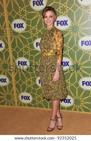 Glee star Jayma Mays at Fox TV\'s Winter 2012 All-Star Party at Castle Green in Pasadena. January 8, 2012  Pasadena, CA Picture: Paul Smith / Featureflash