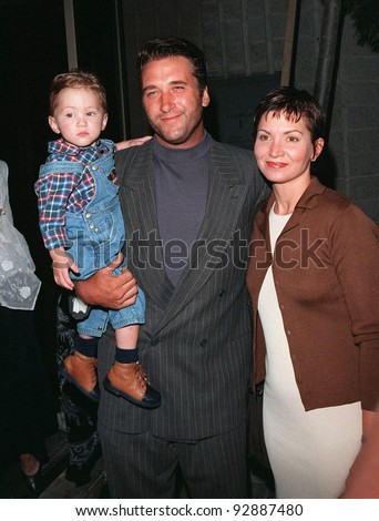 12AUG98:  Actor DANIEL BALDWIN & wife & son at screening of \