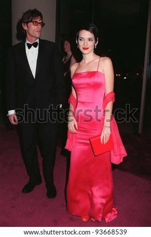 20FEB97: Actress WINONA RYDER  at the American Film Institute gala where director Martin Scorsese was honored with the AFI\'s Lifetime Achievement  Award.          Pix: PAUL SMITH