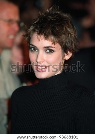 20NOV97:  Actress WINONA RYDER at premiere of her new movie, \
