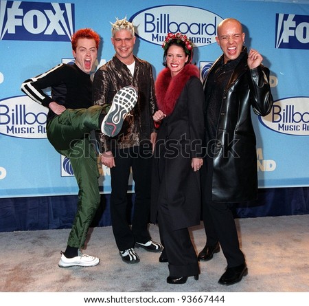 08DEC97:  Pop group AQUA with lead singer LENA GROWFORD at the Billboard Music Awards at the MGM Grand in Las Vegas.