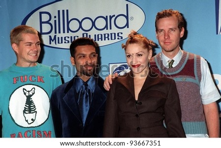 08DEC97:  Pop group NO DOUBT, with lead singer GWEN STEFANI, at the Billboard Music Awards at the MGM Grand in Las Vegas.