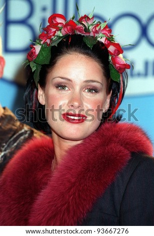 08DEC97:  LENA GROWFORD, lead singer with pop group Aqua, at the Billboard Music Awards at the MGM Grand in Las Vegas.