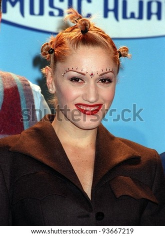 08DEC97:  GWEN STEFANI, lead singer with No Doubt, at the Billboard Music Awards at the MGM Grand in Las Vegas.