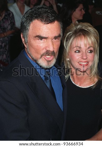 15OCT97: Actor BURT REYNOLDS &amp; girlfriend PAMELA SEALS at the premiere of his new movie - stock-photo--oct-actor-burt-reynolds-girlfriend-pamela-seals-at-the-premiere-of-his-new-movie-boogie-93666934