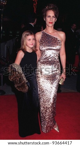 16JAN97:  Actress JAMIE LEE CURTIS & daughter ANNIE at the World Premiere of her new movie, \