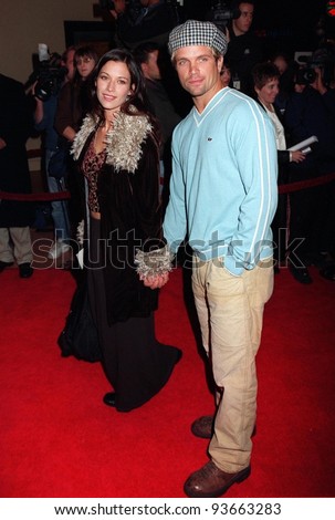 02DEC97:  Actor DAVID CHOKACHI & girlfriend at the premiere of \