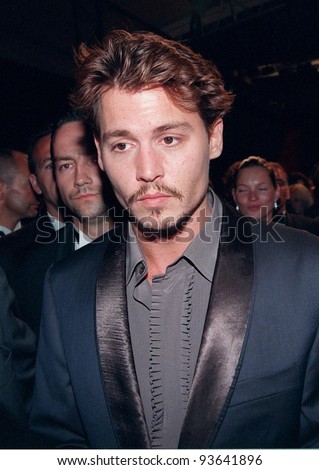 15MAY98: Actor JOHNNY DEPP at the Cannes Film Festival to promote his movie, 