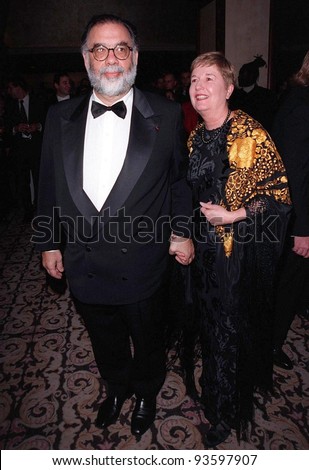 07MAR98:  Director FRANCIS FORD COPOLLA & wife at the Directors Guild of America Awards in Beverly Hills where he received a special award.