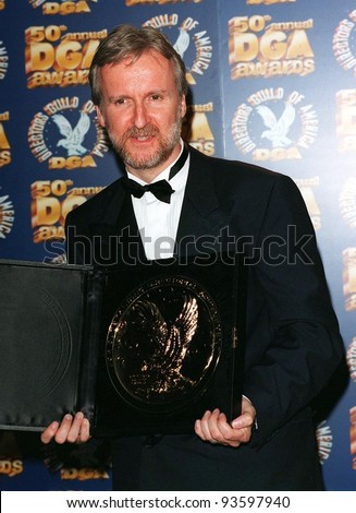 07MAR98:  Director JAMES CAMERON at the Directors Guild of America Awards in Beverly Hills. He won the award for Best Director for a movie for 