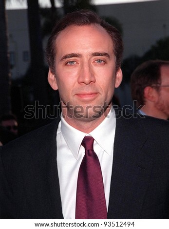30JUL98:  Actor NICOLAS CAGE at the Hollywood premiere  of his new movie, \