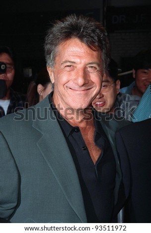 11FEB98:  Actor DUSTIN HOFFMAN at the premiere of his new  movie, 