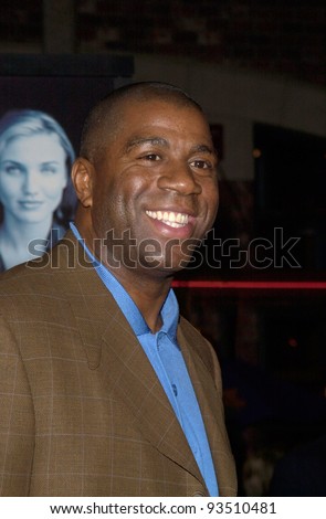 16DEC99: Former basketball star EARVIN MAGIC JOHNSON at the world premiere, in Los Angeles, of Oliver Stone\'s \