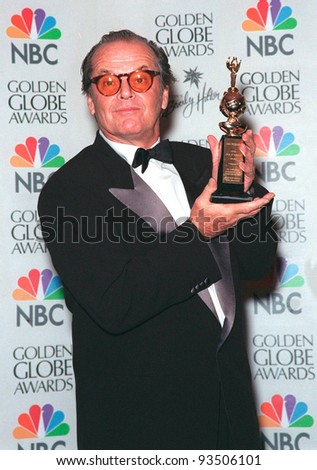 24JAN99:  Actor JACK NICHOLSON at the Golden Globe Awards in Beverly Hills. He was presented with the Cecil B. DeMille Award.  Paul Smith/Featureflash