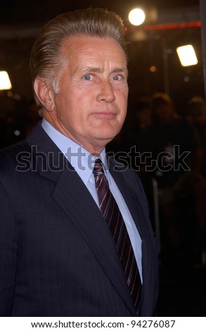 Actor MARTIN SHEEN at the Los Angeles premiere of his new movie Catch Me If You Can. 16DEC2002.    Paul Smith/Featureflash