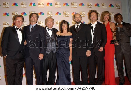 Cast of THE WEST WING at the 2002 Emmy Awards in Los Angeles. 22SEP2002.  Paul Smith / Featureflash