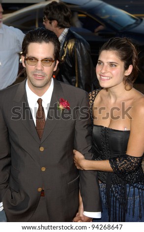Actor NICKY KATT & girlfriend at the Los Angeles premiere of his new movie Full Frontal. 23JUL2002  Paul Smith / Featureflash