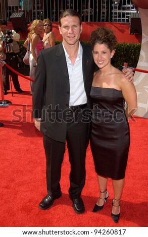 USA soccer team captain JEFF AGOOS & girlfriend at the 10th Annual ESPY Sports Awards in Hollywood. 10JUL2002.   Paul Smith / Featureflash