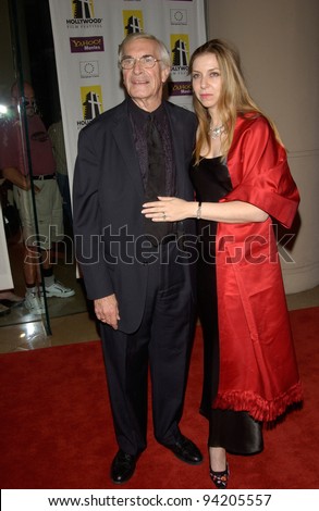 Actor MARTIN LANDAU & daughter SUSAN LANDAU FINCH at the Hollywood Film Festival's Hollywood Movie Awards and Gala Ceremony, in Beverly Hills. 07OCT2002.  Paul Smith / Featureflash