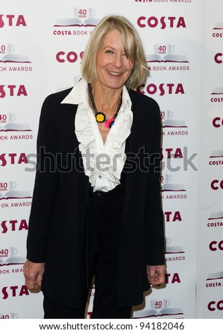 Sandra Howard arriving for The 2012 Costa Book Awards at Quagliano\'s Restaurant in London on 24th Jan 2012 Pics by Simon Burchell / Featureflash