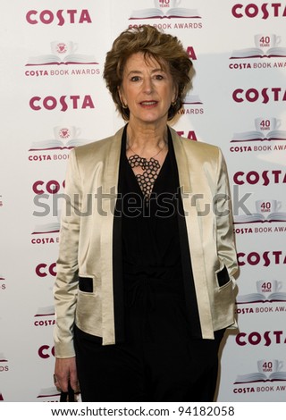 Maureen Lipman arriving for The 2012 Costa Book Awards at Quagliano\'s Restaurant in London on 24th Jan 2012 Pics by Simon Burchell / Featureflash